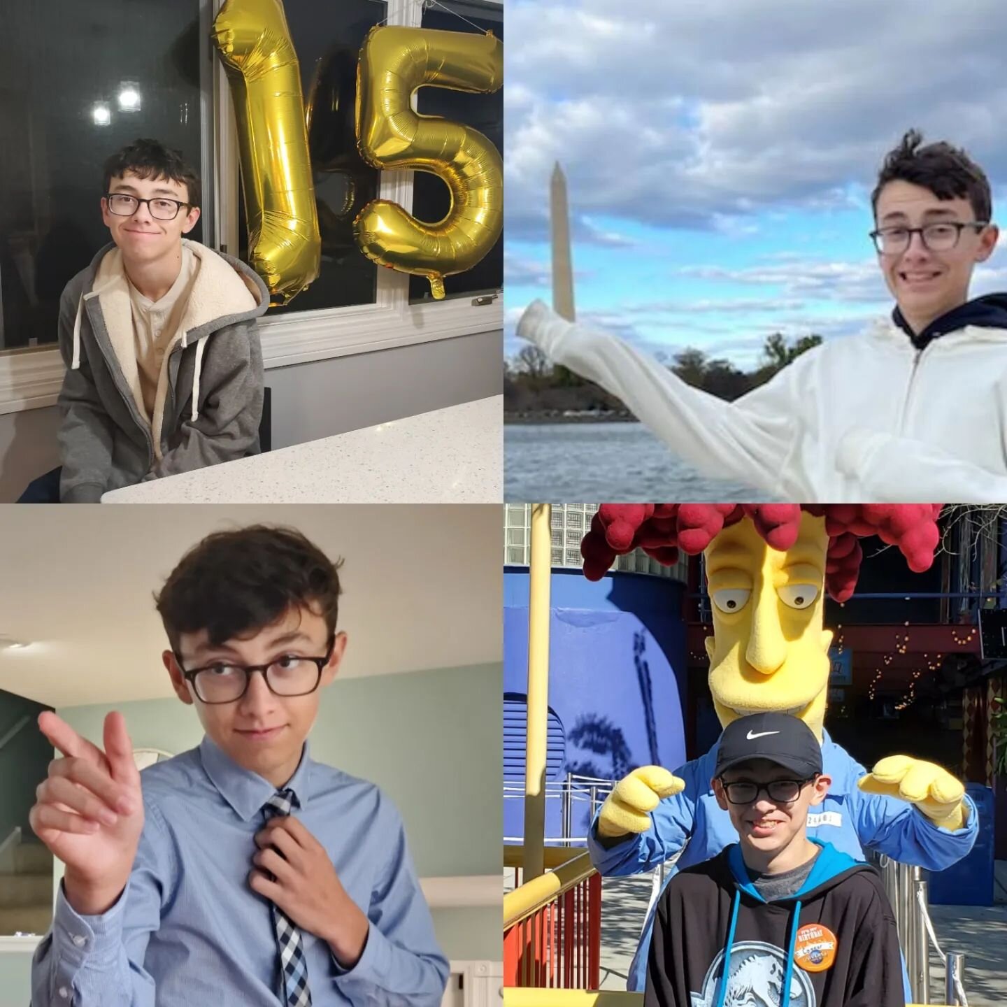 Happy Birthday Connor! I can't believe he is 15 years old! He is so funny, talented and caring.