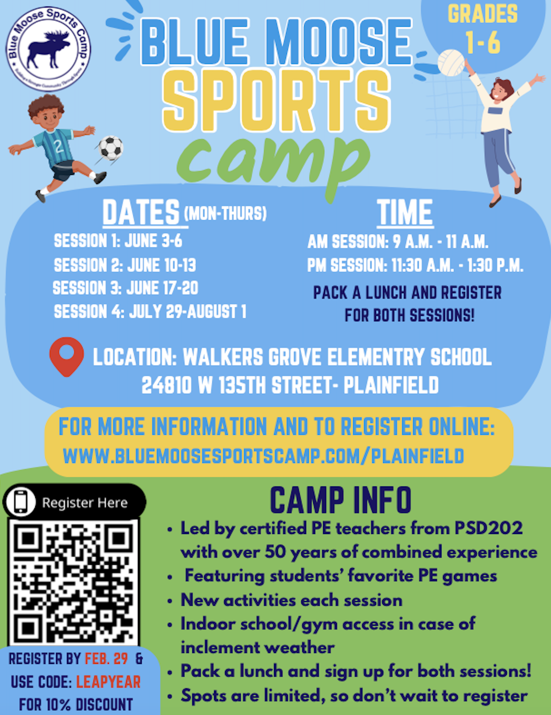 Blue Moose Sports Camp Blue Moose Plainfield