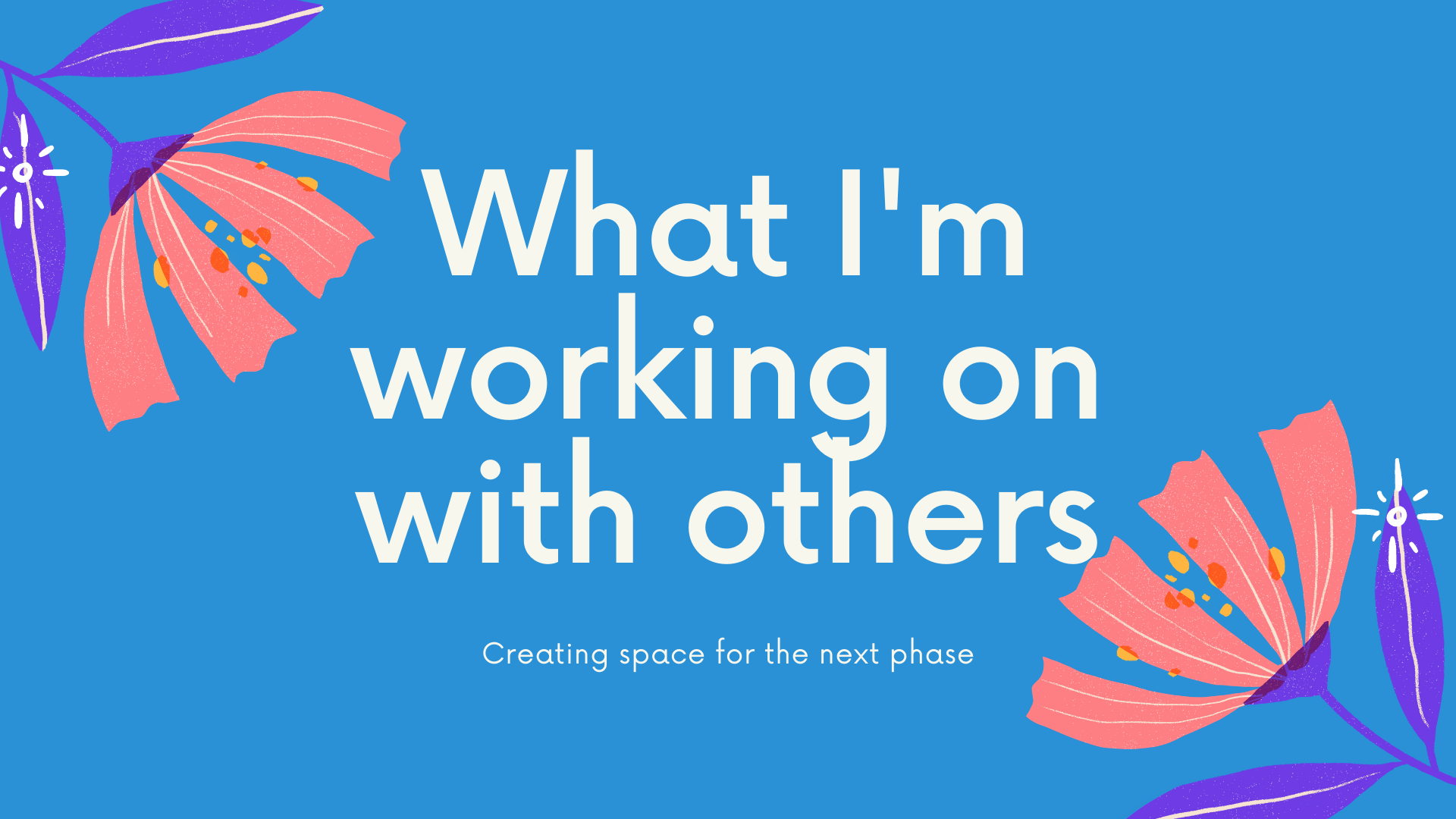 Behind-The-Scenes: What I am working on with others (video)