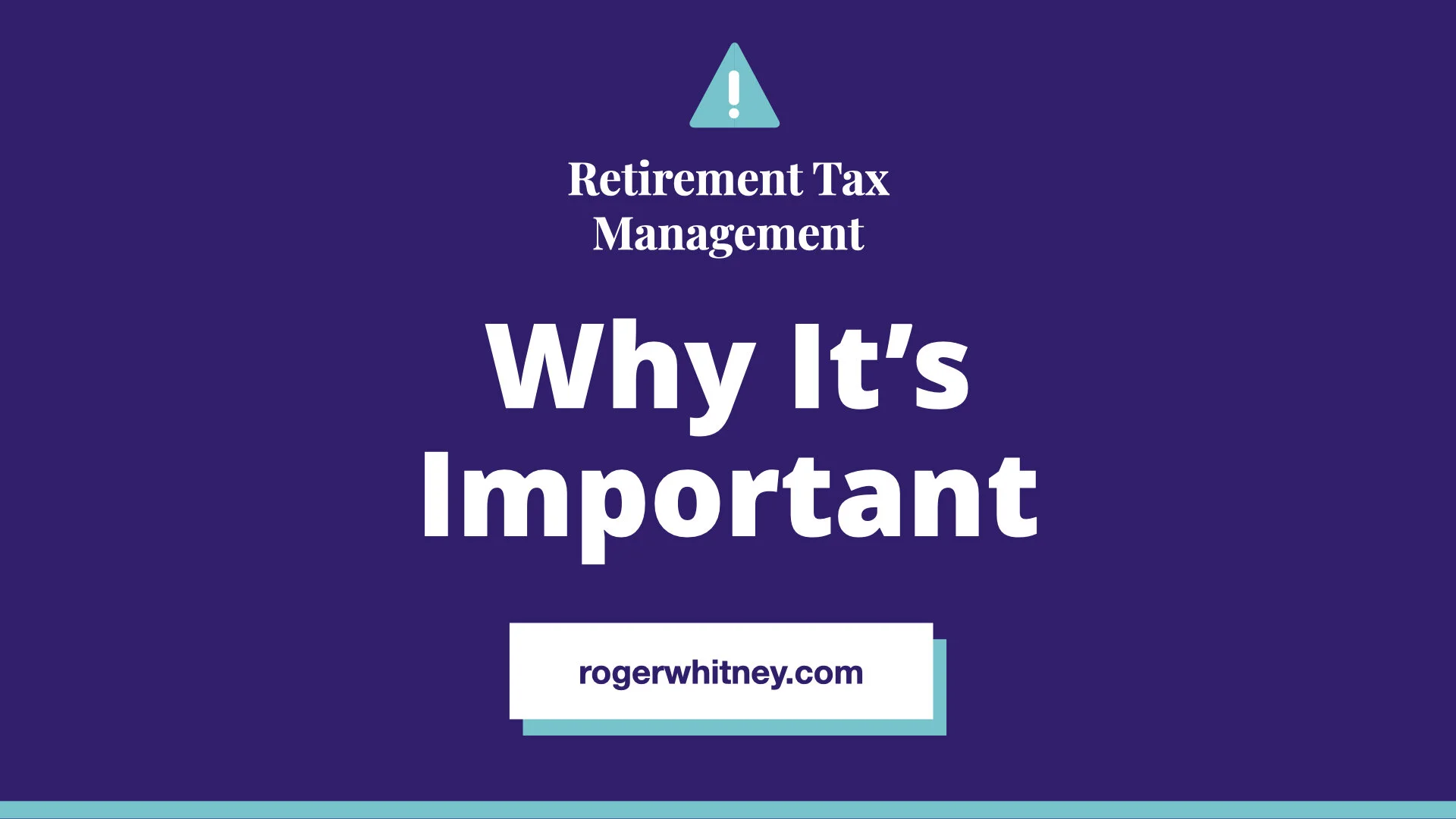 #398 - Retirement Tax Management: Why It’s Important