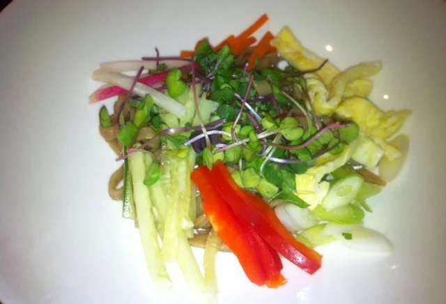 Hot day, cold buckwheat noodle salad