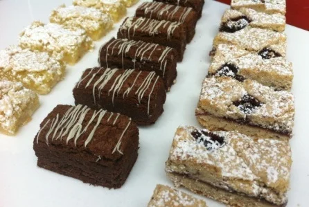 Raspberry Linzer Squares