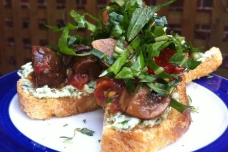 Dandelion and Goat Cheese Crostini.jpg