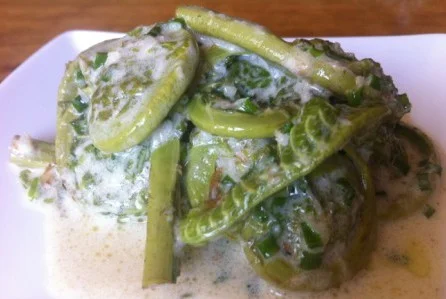 Creamed Fiddleheads