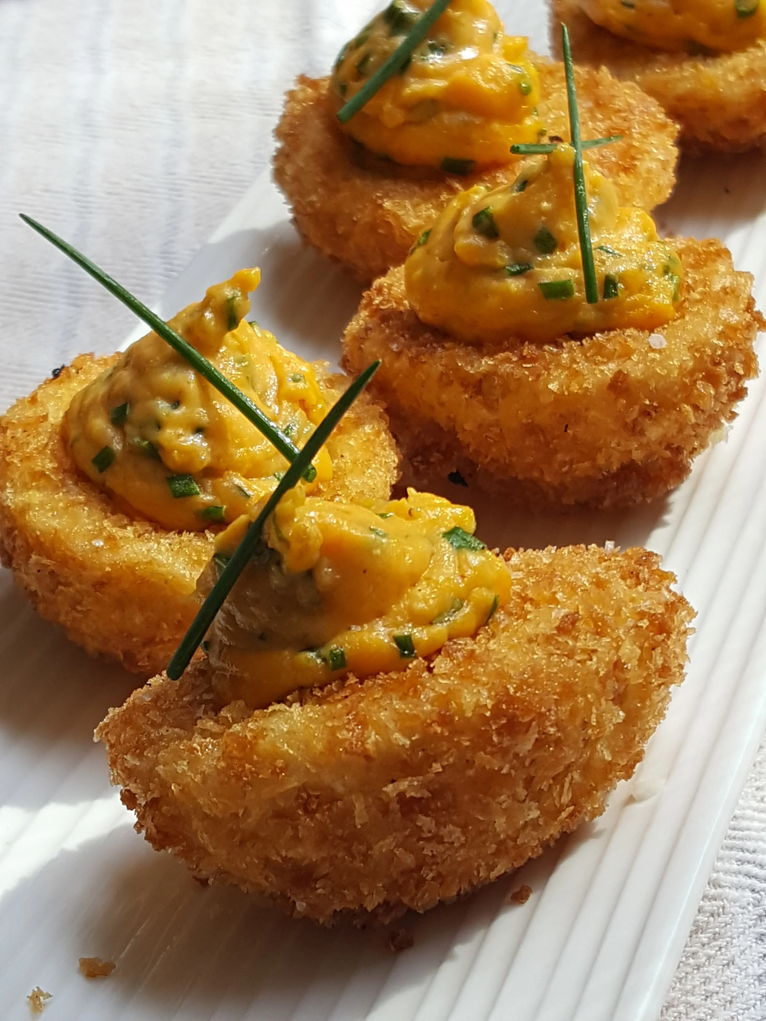 Devilled Deep Fried Eggs