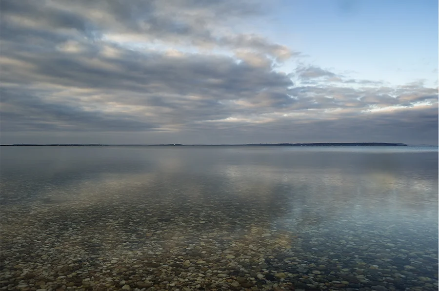 Orient Harbor Winter Morning