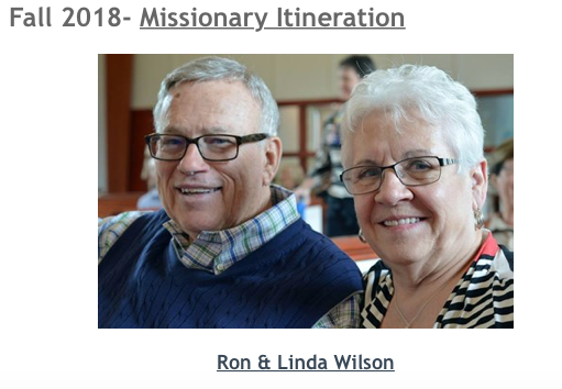 Fall 2018 Missionary Iteration  