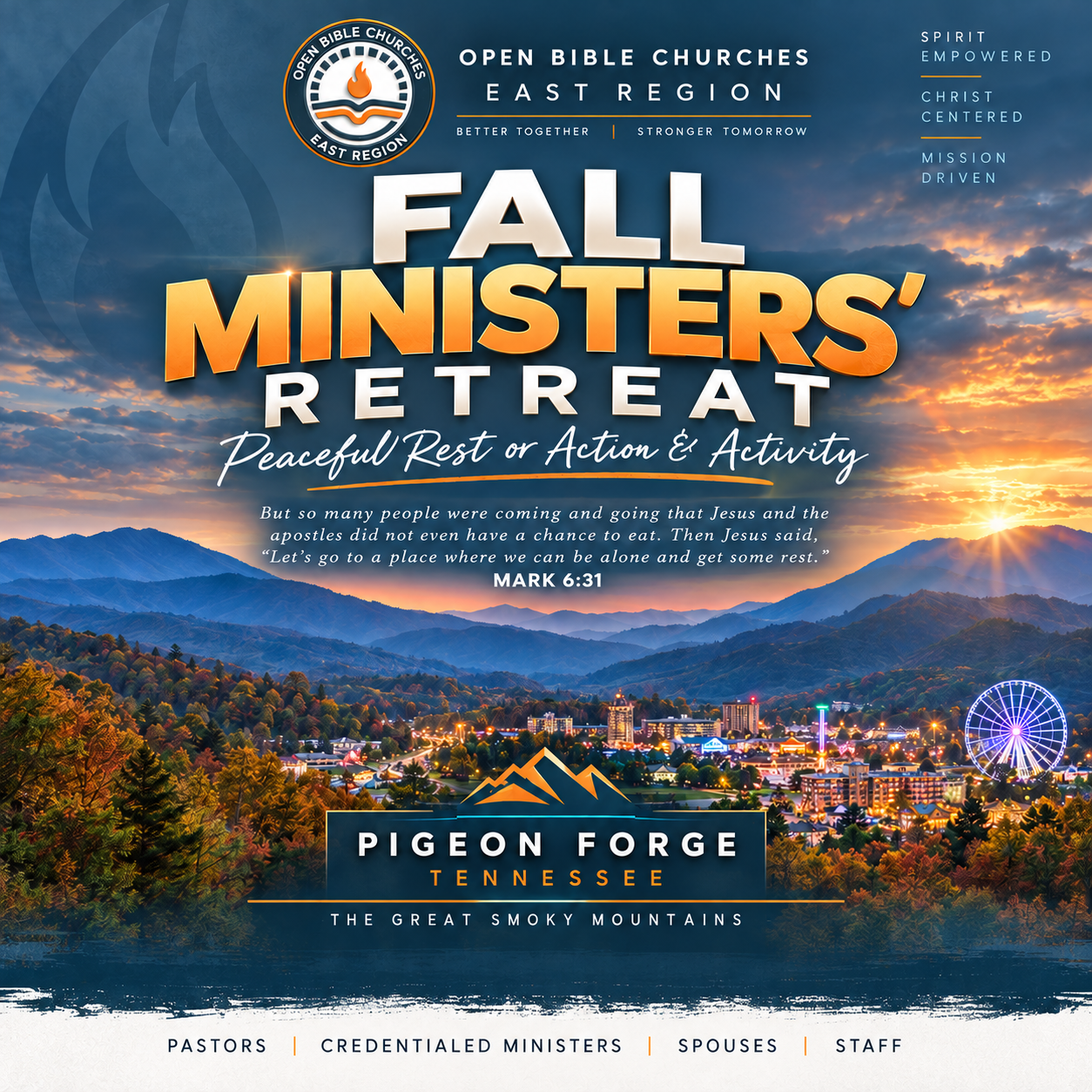 Fall Ministers Retreat 2026