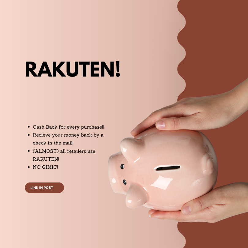 RAKUTEN / A guide to get money back when shopping!