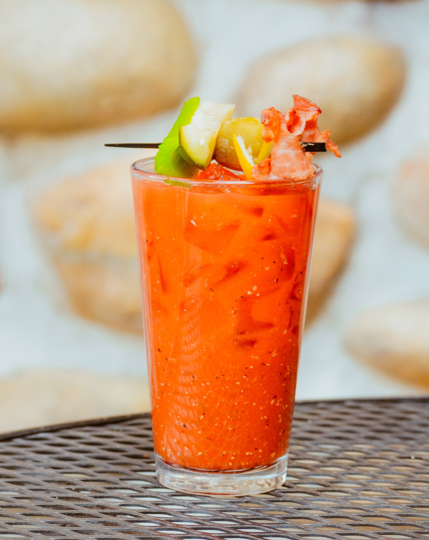 Brunch essential: Sipping on a spicy Bloody Mary, garnished with all of the fixings. Who else loves a little kick in their cocktail? We know it's gloomy today, but brunch on the patio is so close we can taste it! 

#ColoradoWeather #FalseSpring #Bloo
