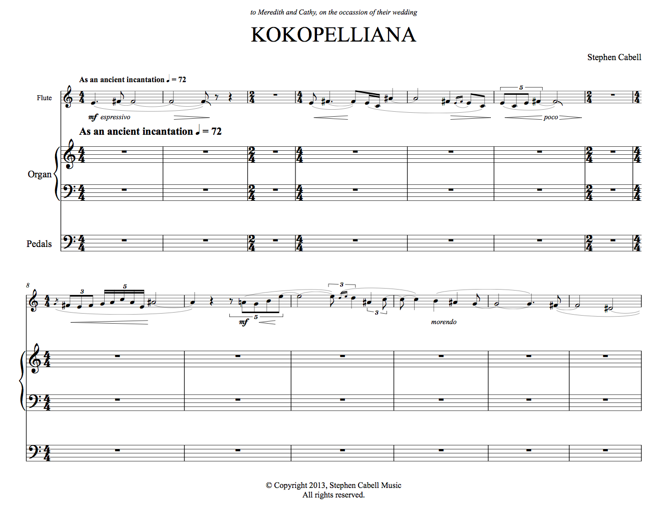 KOKOPELLIANA full score: page 1