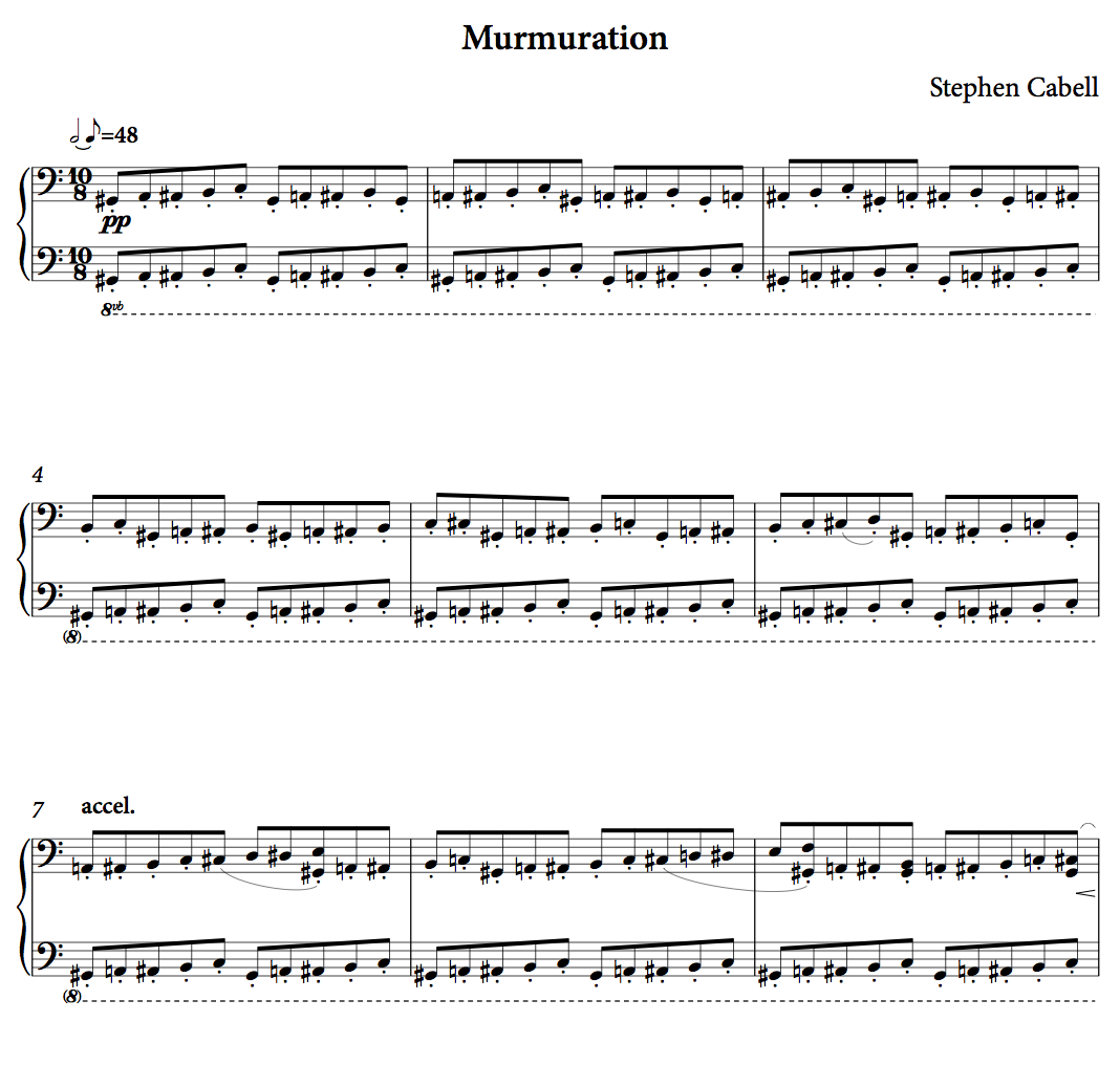 MURMURATION score: page 1
