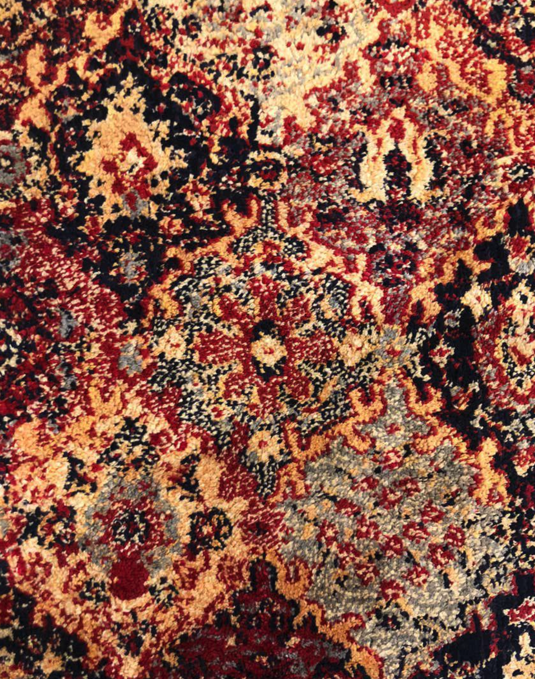 Detail of a Persian jānamāz prayer rug