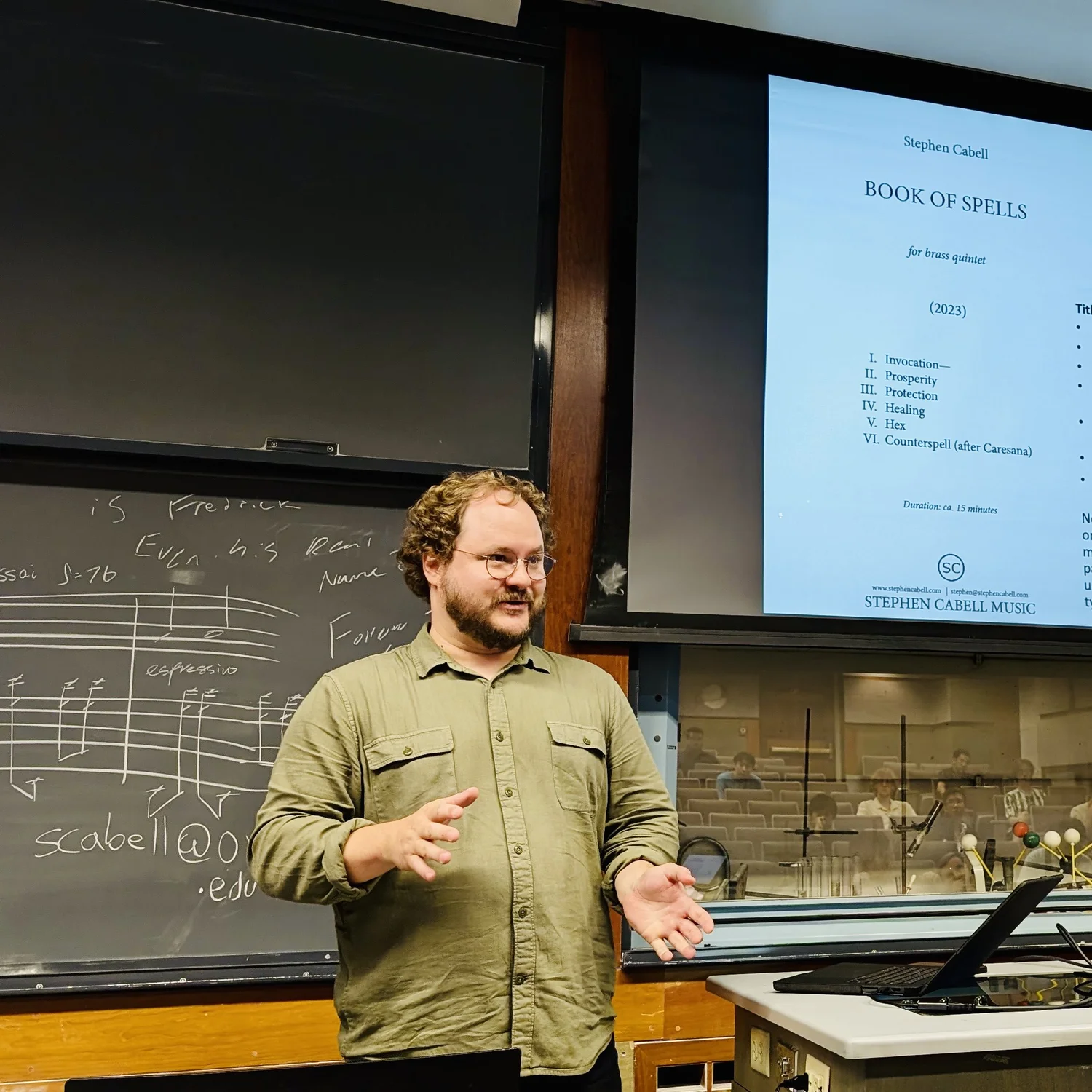 Stephen Cabell teaching composition