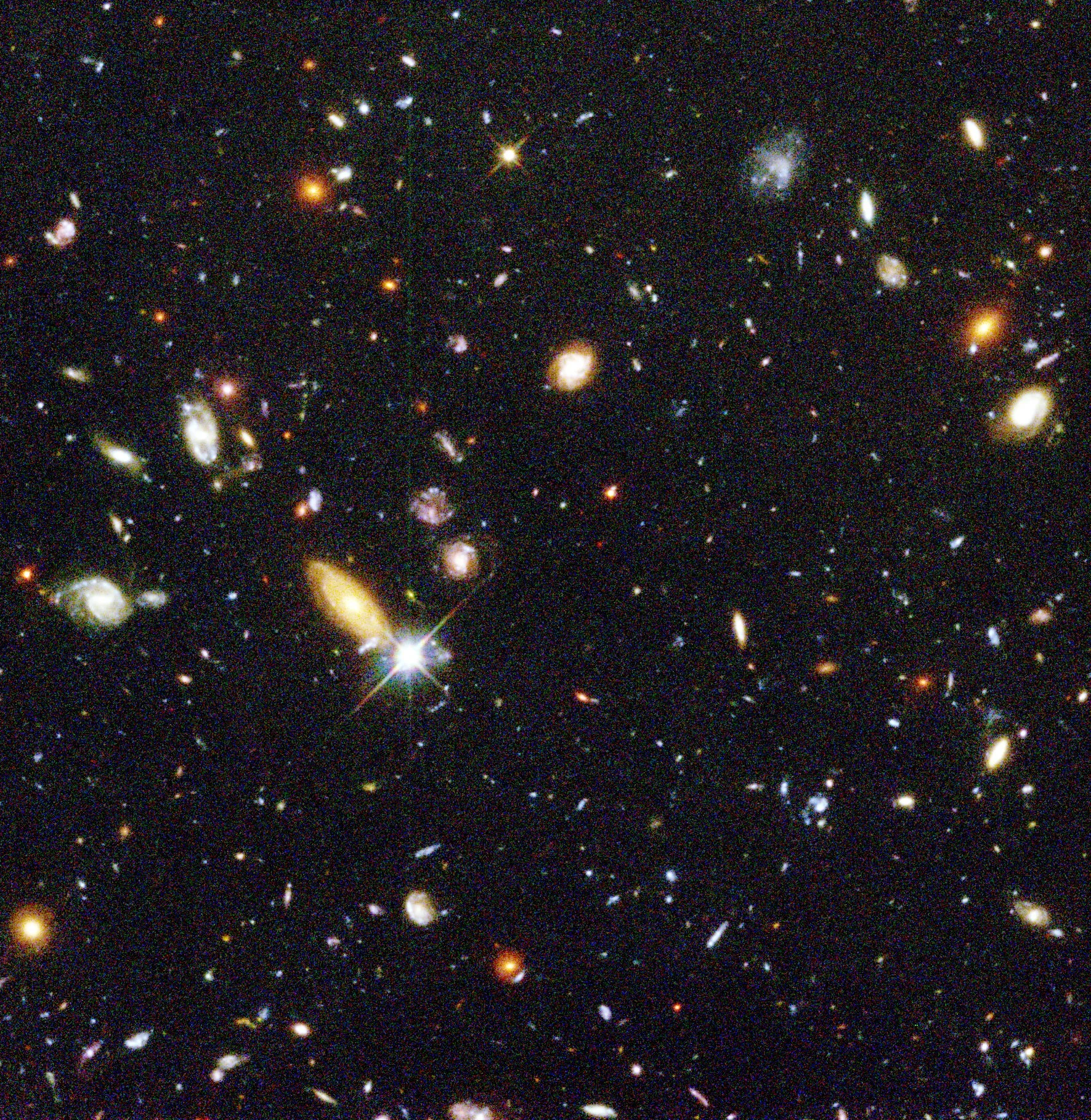 Hubble Deep Field showing distant galaxies