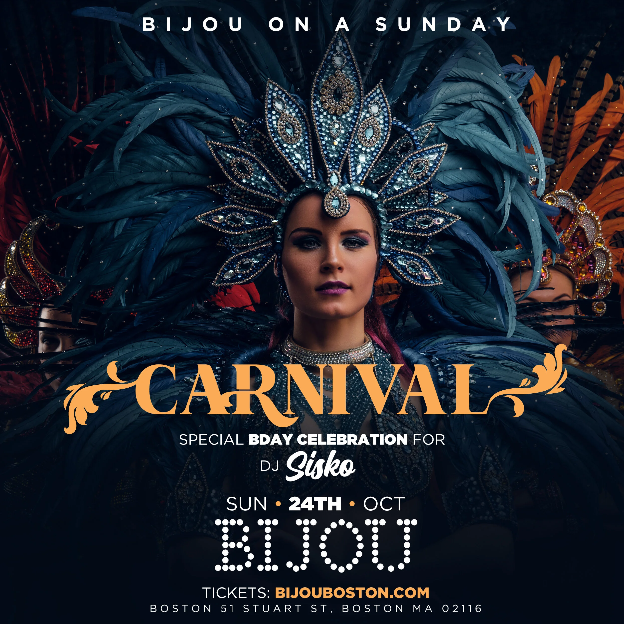 Carnival Night at Bijou Boston