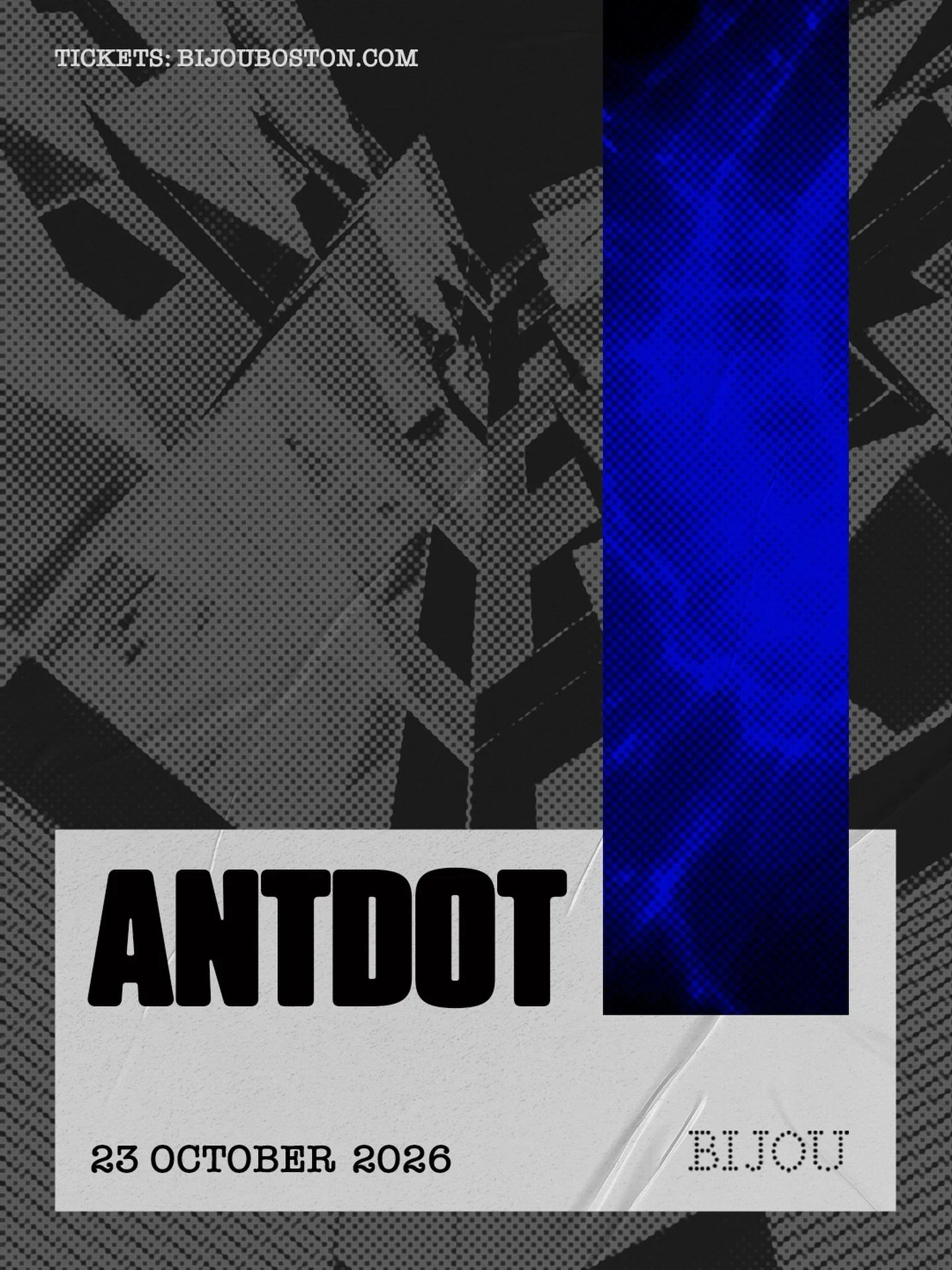 FRIDAY, 10/23 &bull; ANTDOT 🇧🇷

One of the standout names coming out of Brazil&rsquo;s electronic music scene, Antdot brings his mix of Afro House, melodic sounds and Brazilian influence to Bijou on October 23.

A core artist behind Dawn Patrol Rec