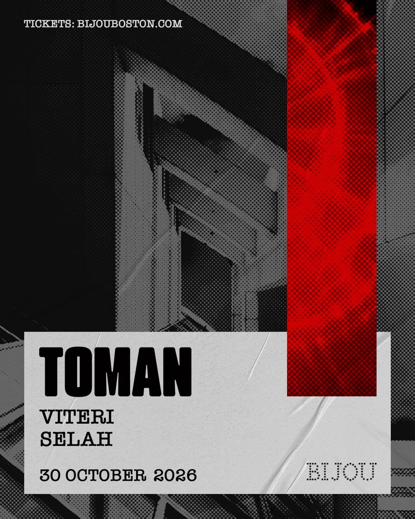 Friday, October 30 - TOMAN

Toman has become one of the leading names in modern house, with releases across No Art, Cuttin&rsquo; Headz, Eastenderz and Solid Grooves, alongside music released through his own label, High Ceilings.

His 2025 Solid Groo