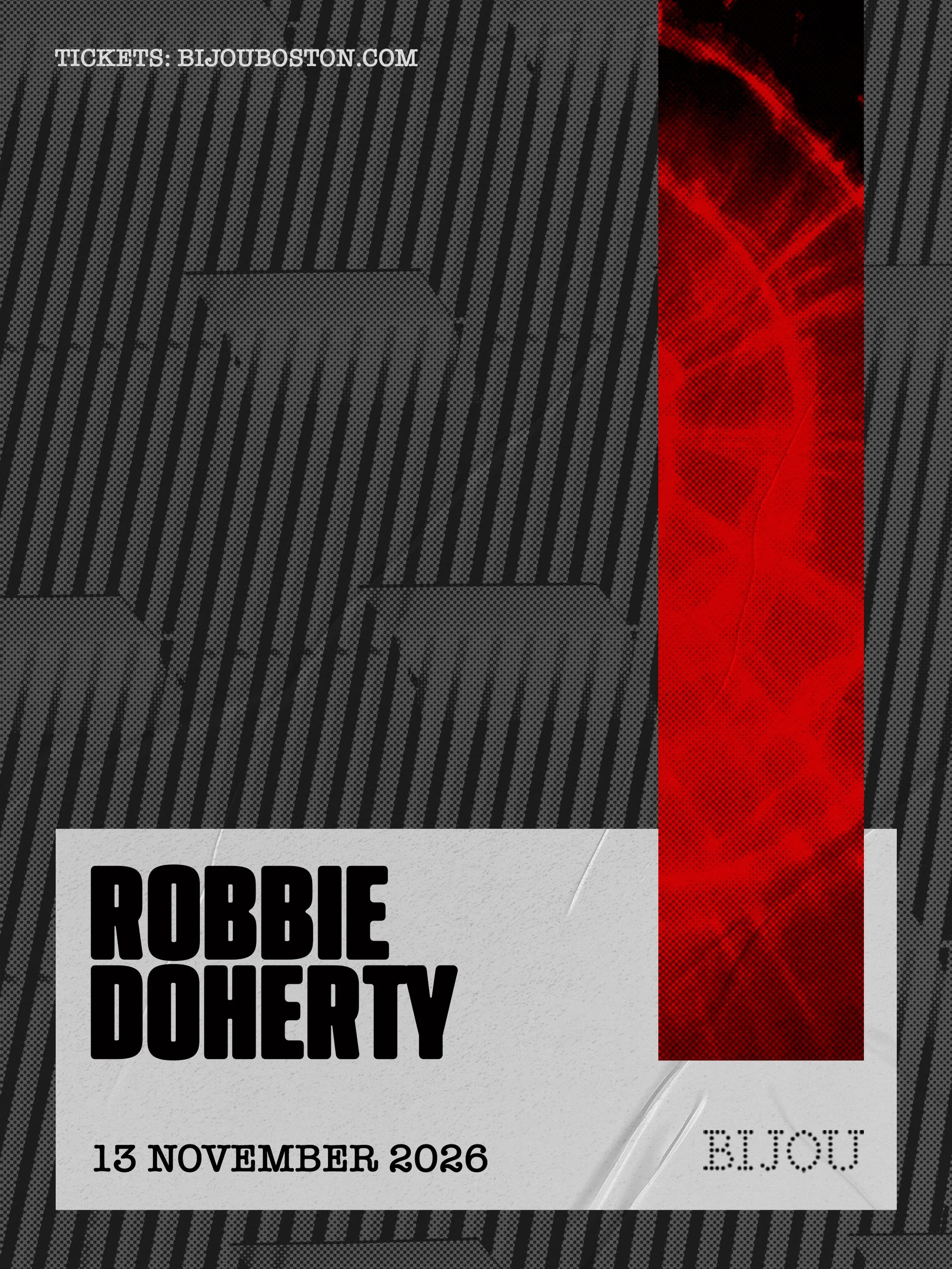 Friday, 11/13 &bull; Robbie Doherty

Northern Ireland&rsquo;s Robbie Doherty has become one of the names pushing the new wave of house, pulling influence from late 90s house, prog and trance into his productions.

After breaking through with &ldquo;P