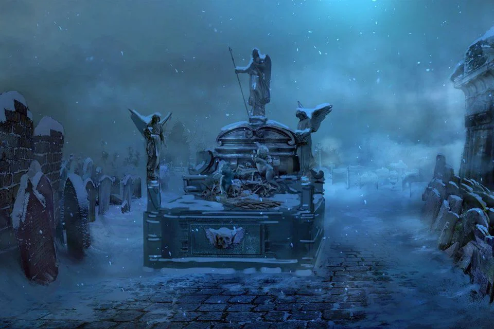 Environment for Ghost of the Future in 'Chained' - Aaron Sims Creative
