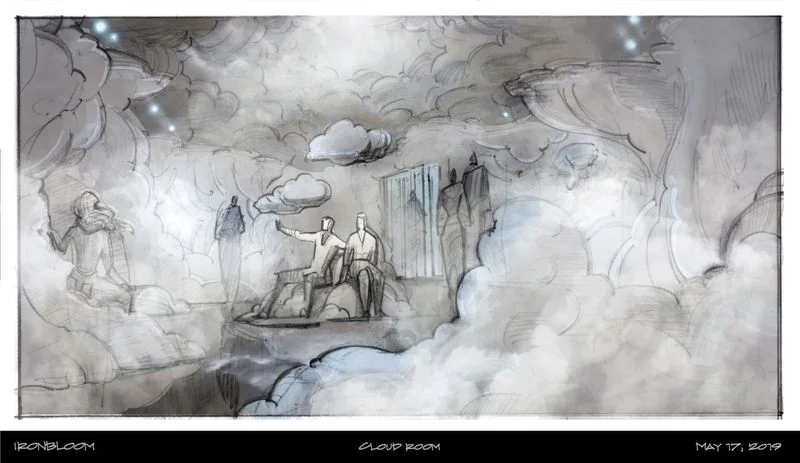 An artist's rendering of the Cloud Room in Nevermore Park. (Ironbloom Creative Productions)