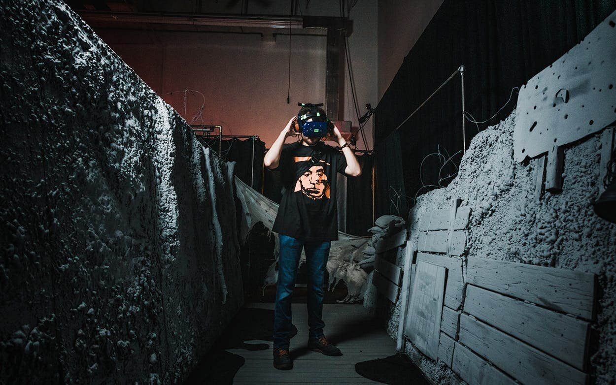 "War Remains" enables viewers to take an interactive virtual reality trip into the trenches of a World War I battlefield. Photo by MWM Interactive.