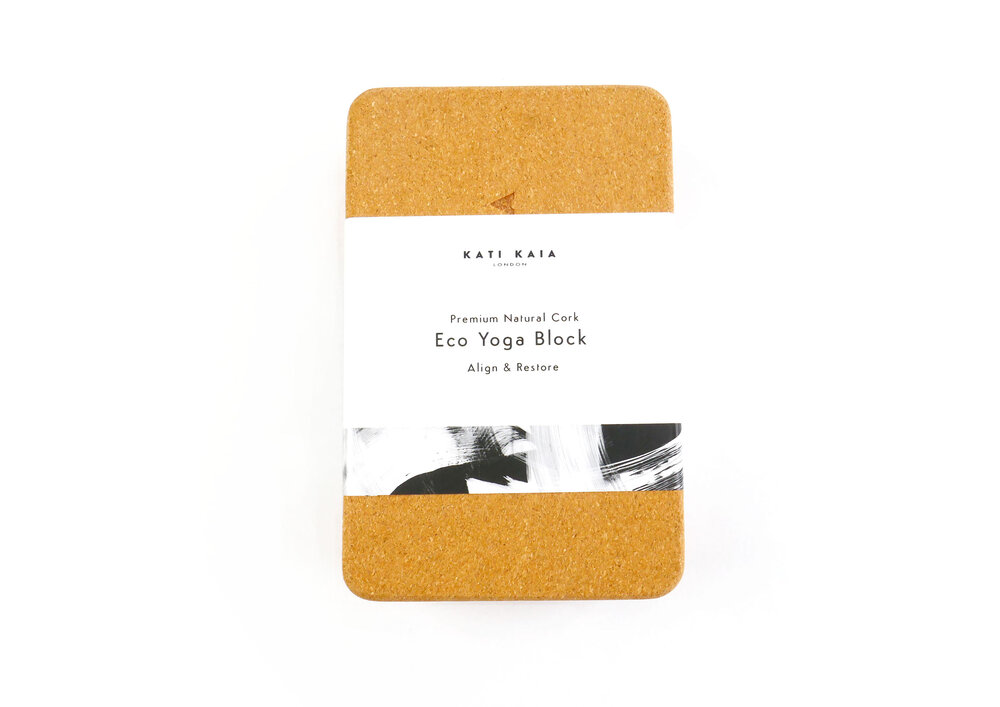 Drishti Natural Cork Yoga Block Kainoa Brands 