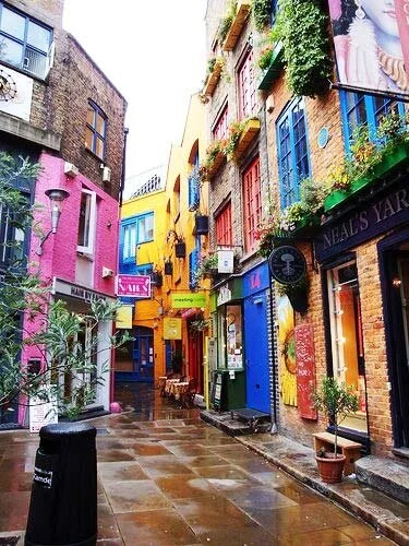 Seven Dials Beautiful and Bright Shop Fronts.