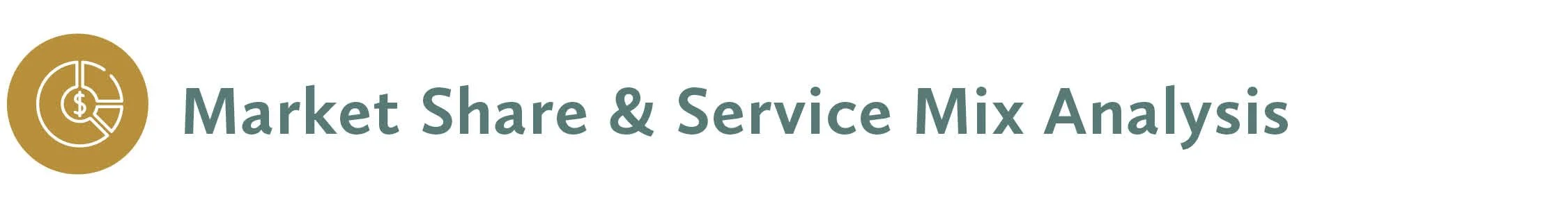 market share and service mix analysis