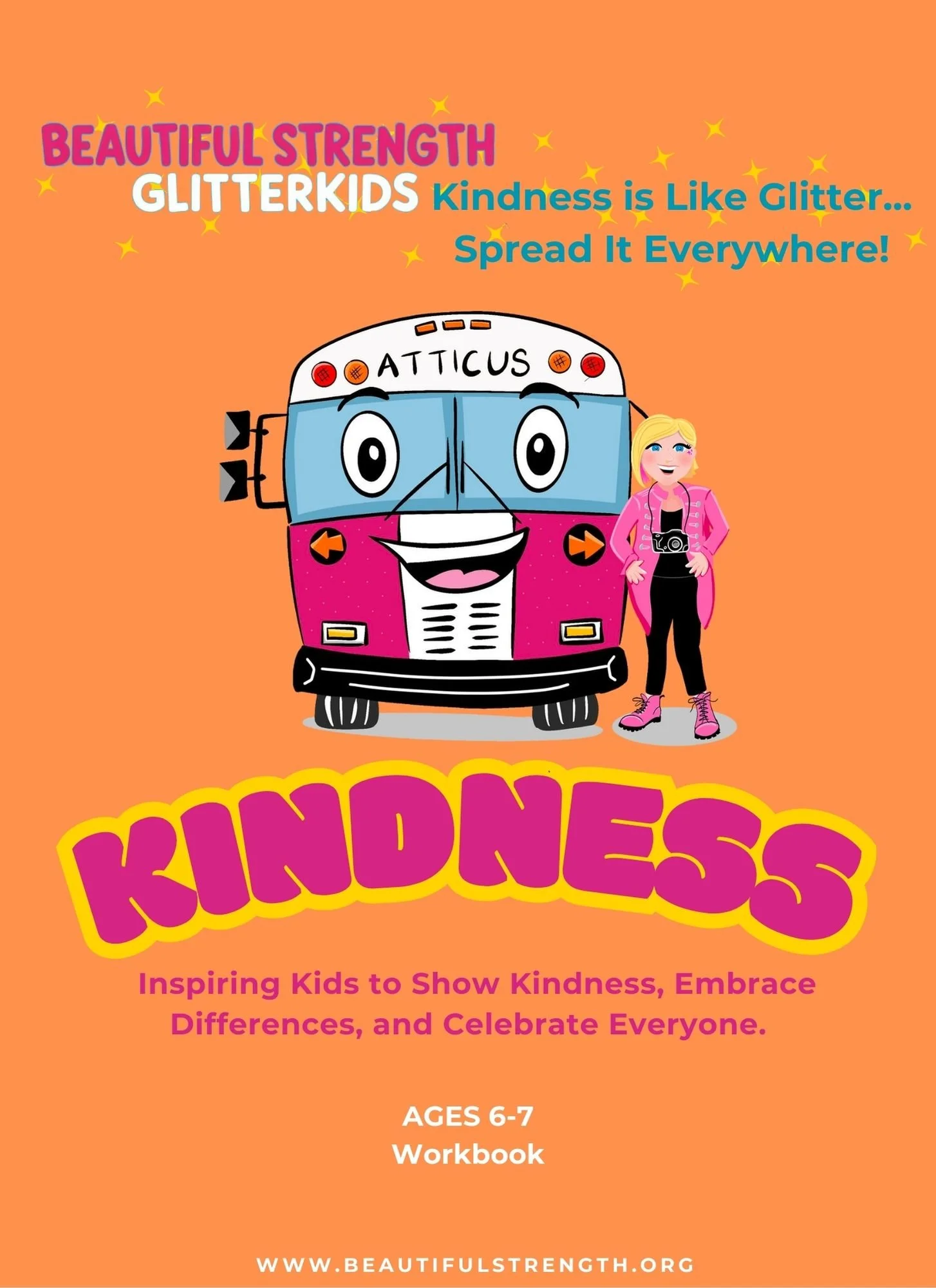 GlitterKids Kindness Workbook Ages 6-7