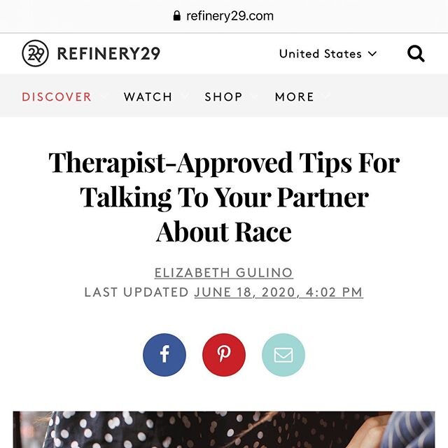 CALLING ALL WHITE COUPLES. This one is for you. Saying &ldquo;I need to talk&rdquo; got a whole new meaning in 2020, and I&rsquo;m here for it. Here is a step by step guide on how to talk to your white partner about race. Another wonderful article @l