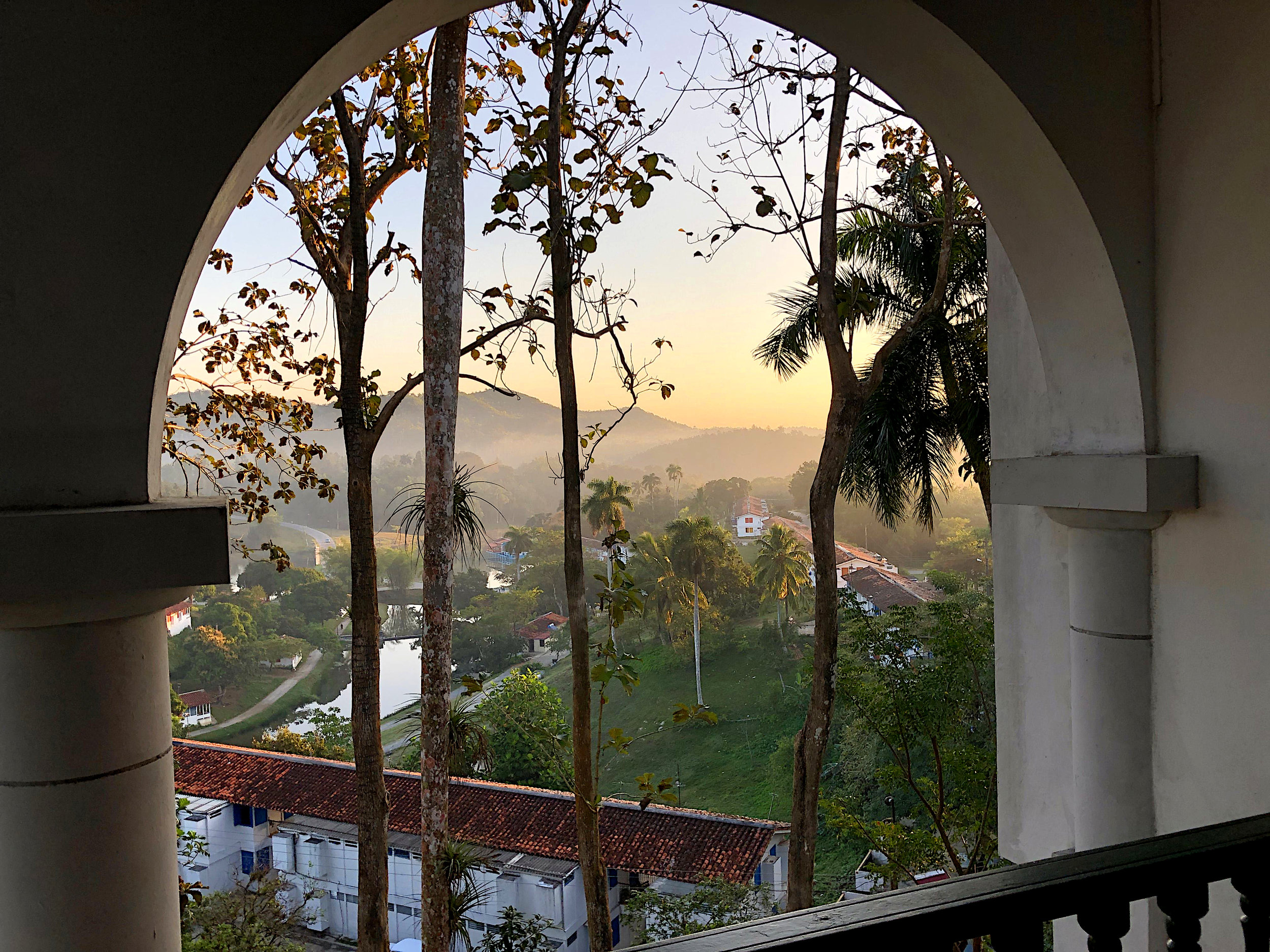 The view from the Hoel Moka at Las Terrazas, a UNESCO Biosphere Reserve and the team’s field quarters.