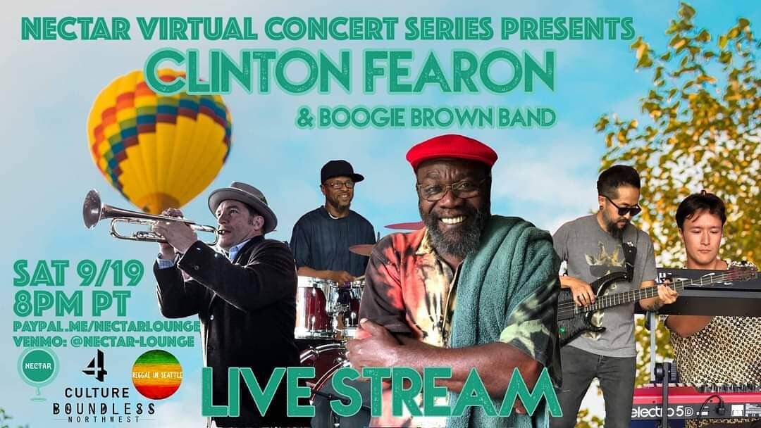 Tonight we have the incredible @clintonfearon and the band on the @nectarlounge stage at 8pm PST! This is gonna be a great one, so don't miss out!