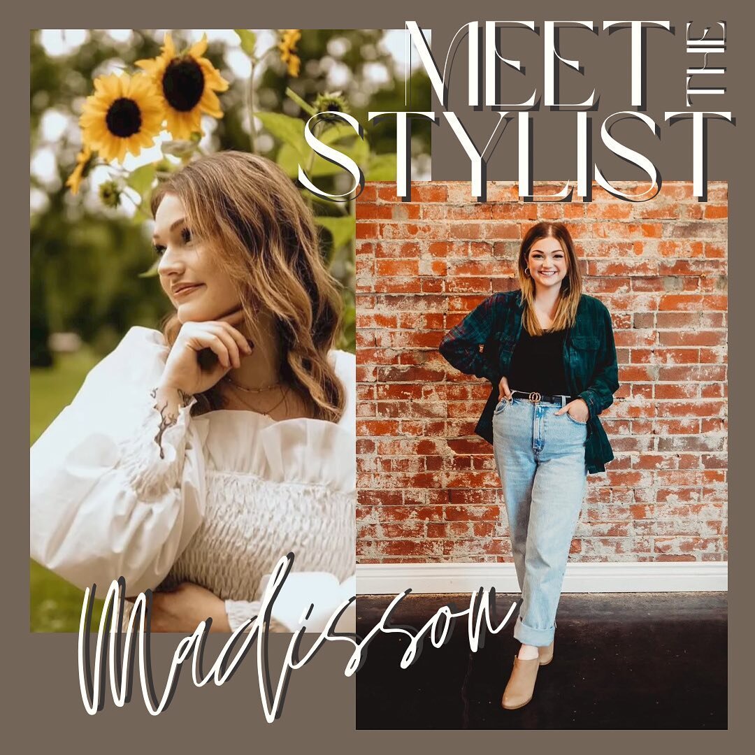 Meet Our Stylist, @madisson.justus 🤩

Madisson is known for her sweet smile and love for all things spooky! This girl prefers creepy movies over chick-flicks and it&rsquo;s one of her many qualities we love. 👏🏼

Her professional career began nearl