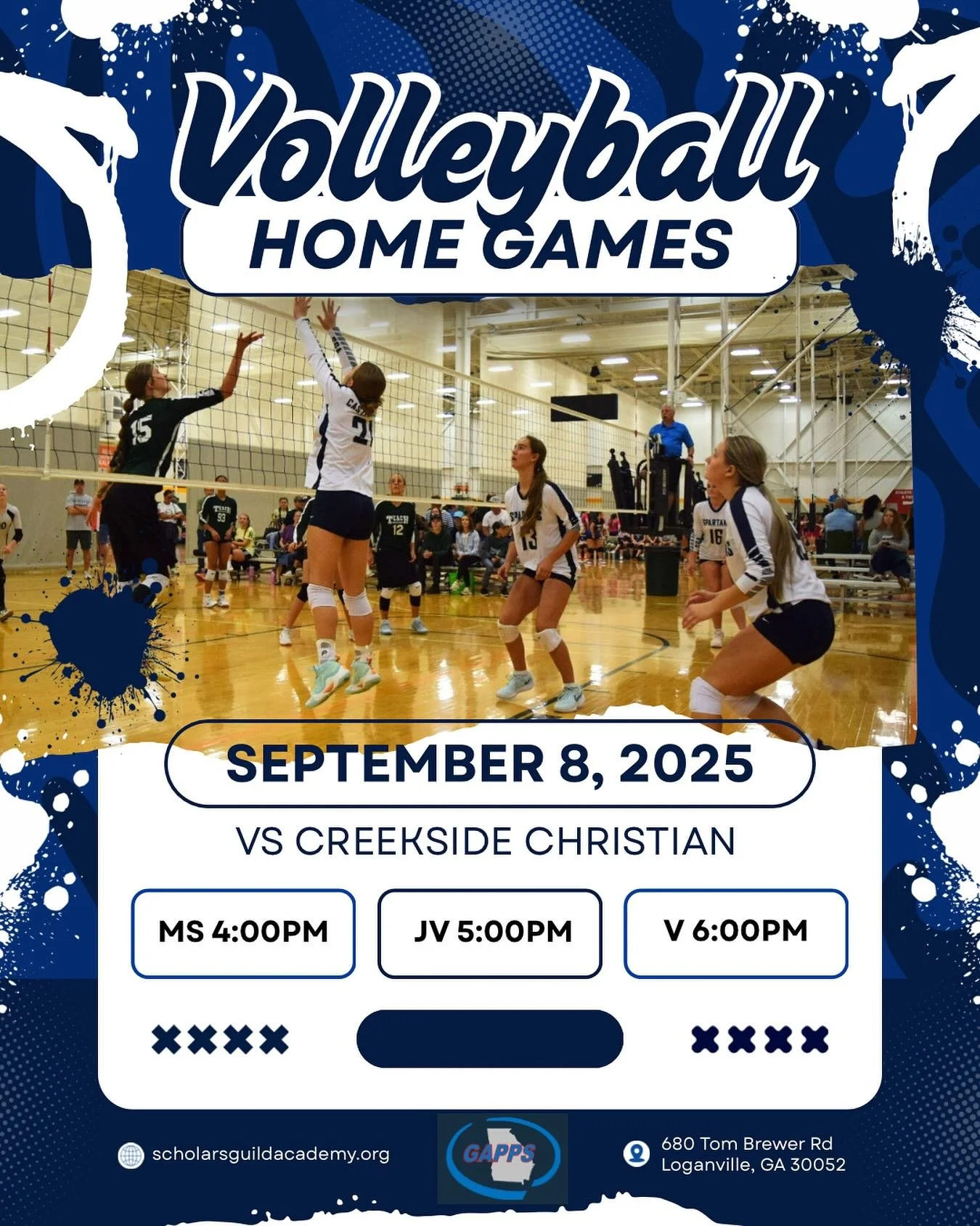 TODAY! Come cheer on your Spartans as they play their last region game of the season! With a victory today, Middle School will be region champions and secure their bid for playoffs! Varsity is already looking good for state playoffs, but a win for th
