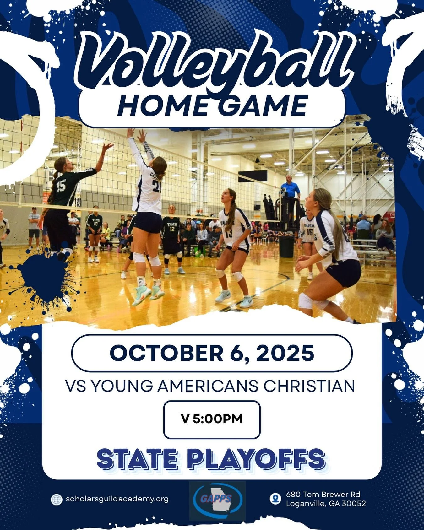 Come cheer on your Varsity Spartans as they take on YACS in the first round of state playoffs! #spartans #volleyball #stateplayoffs #letsgo