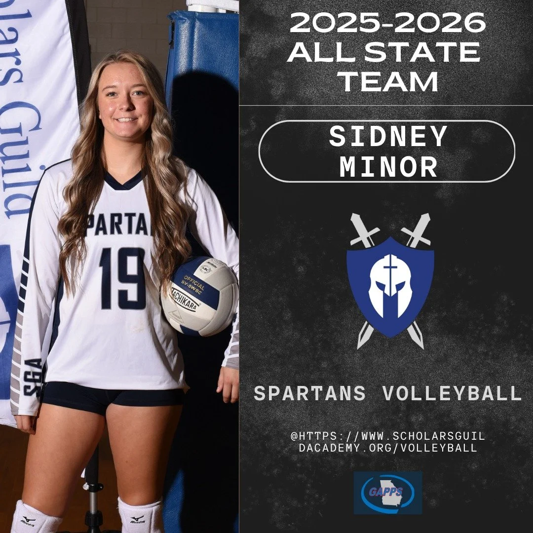Congratulations to Sidney Minor (OH) for being named to the GAPPS AAA All-State team in volleyball this year! With 184 kills, 233 digs, and 48 aces, this was well-deserved! #spartans #volleyball #allstate #bestofthebest #letsgo