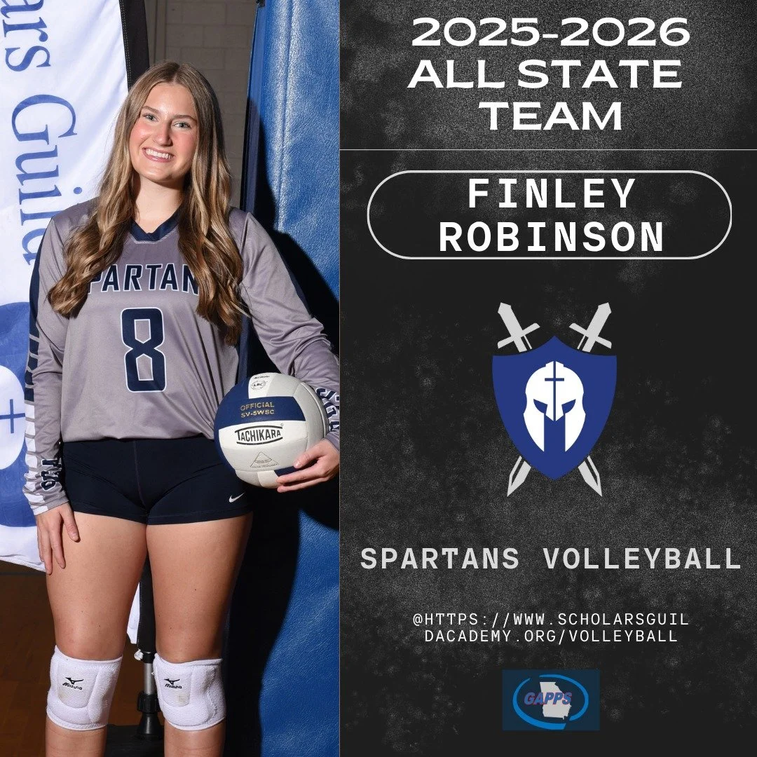 Congratulations to Finley Robinson (Libero) for being named to the GAPPS AAA All-State team in volleyball this year! With 442 digs this season (ranked #23 across all state leagues), this was well-deserved! #spartans #volleyball #allstate #bestofthebe