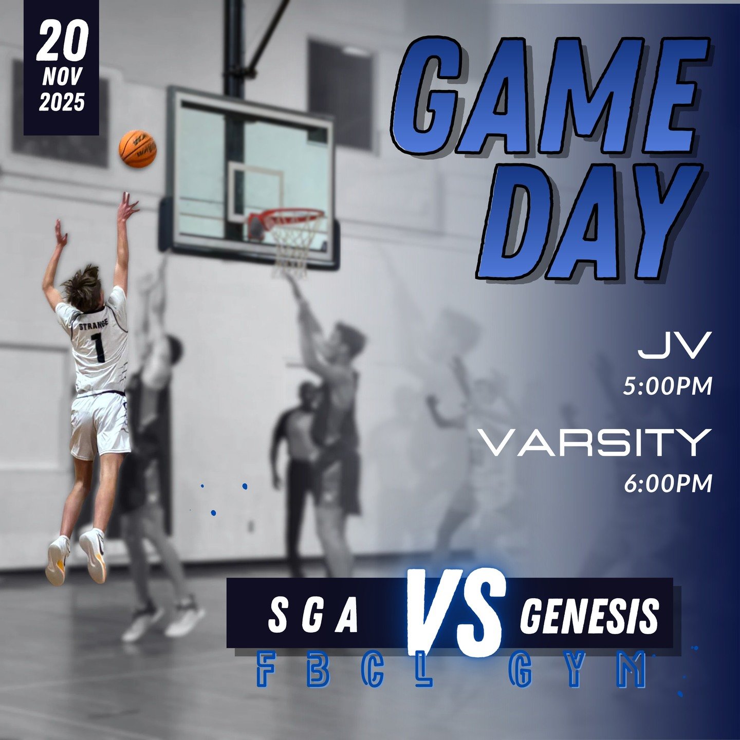 Game Day Alert! Come out and support our JV and Varsity basketball teams at HOME tonight! Tip-off starts with JV at 5:00, followed by Varsity at 6:00&mdash; don&rsquo;t miss it!