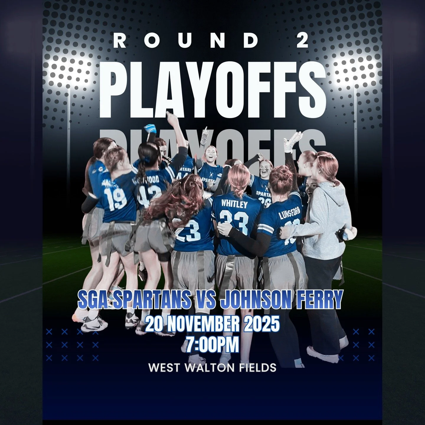 Your SGA Spartans are taking on Johnson Ferry tonight at 7:00pm on the fields at West Walton! Come pack the stands, bring the energy, and help push the Spartans one step closer to victory. 💙🔥
SGA students get in FREE! (You can find the code in yest