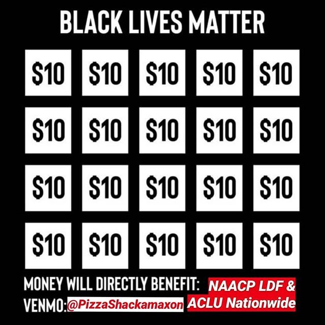 So far we've had over $3,500 in donations which we will double to over $7,000! But we got a ways to go, so--- Steal this template, share it, put your friends' handles over each square once they donate, and I'll share it to our page when you've filled