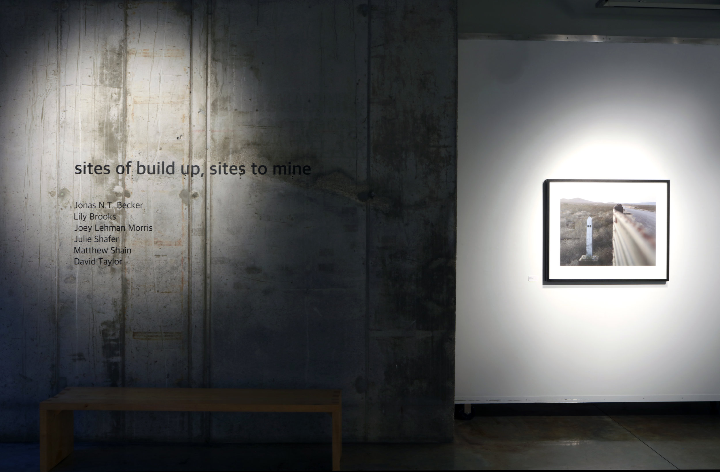 sites of buildup, sites to mine exhibition