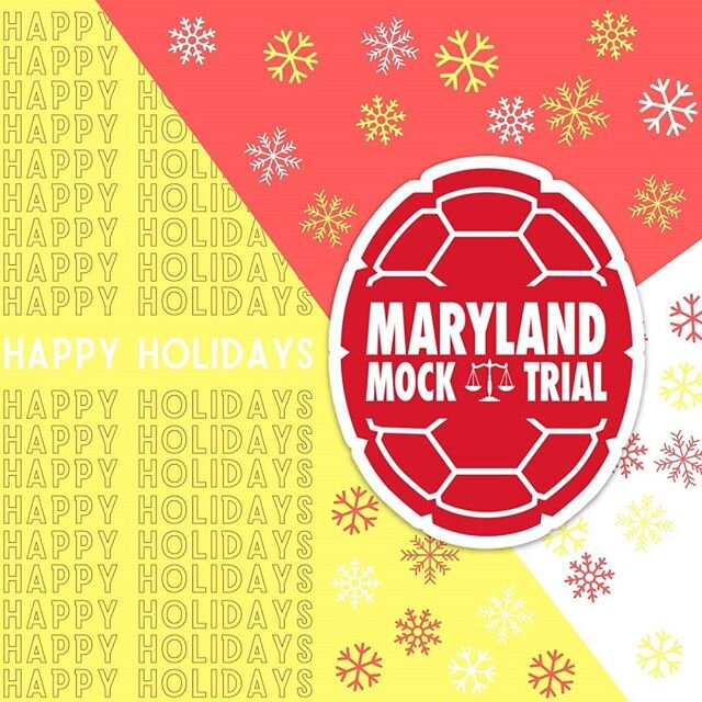 Happy holidays from our Maryland Mock Trial family to yours!

Keep an eye out for our upcoming fall review posts and our new team's for regionals! #UMDMockTrial