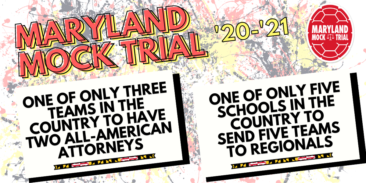 Maryland Mock Trial Accomplishments in 2021