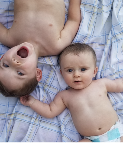 my babies, levi and asher.