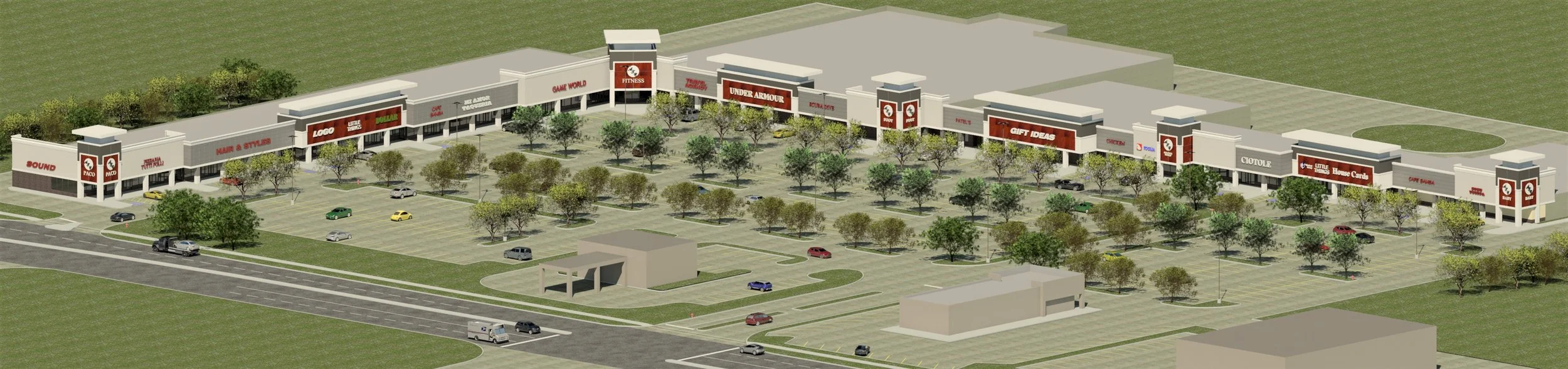 Rendering of the new East Algonquin Town Center