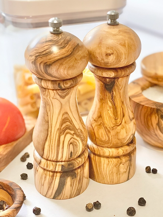 Sea Salt and Peppercorn Mill Wooden
