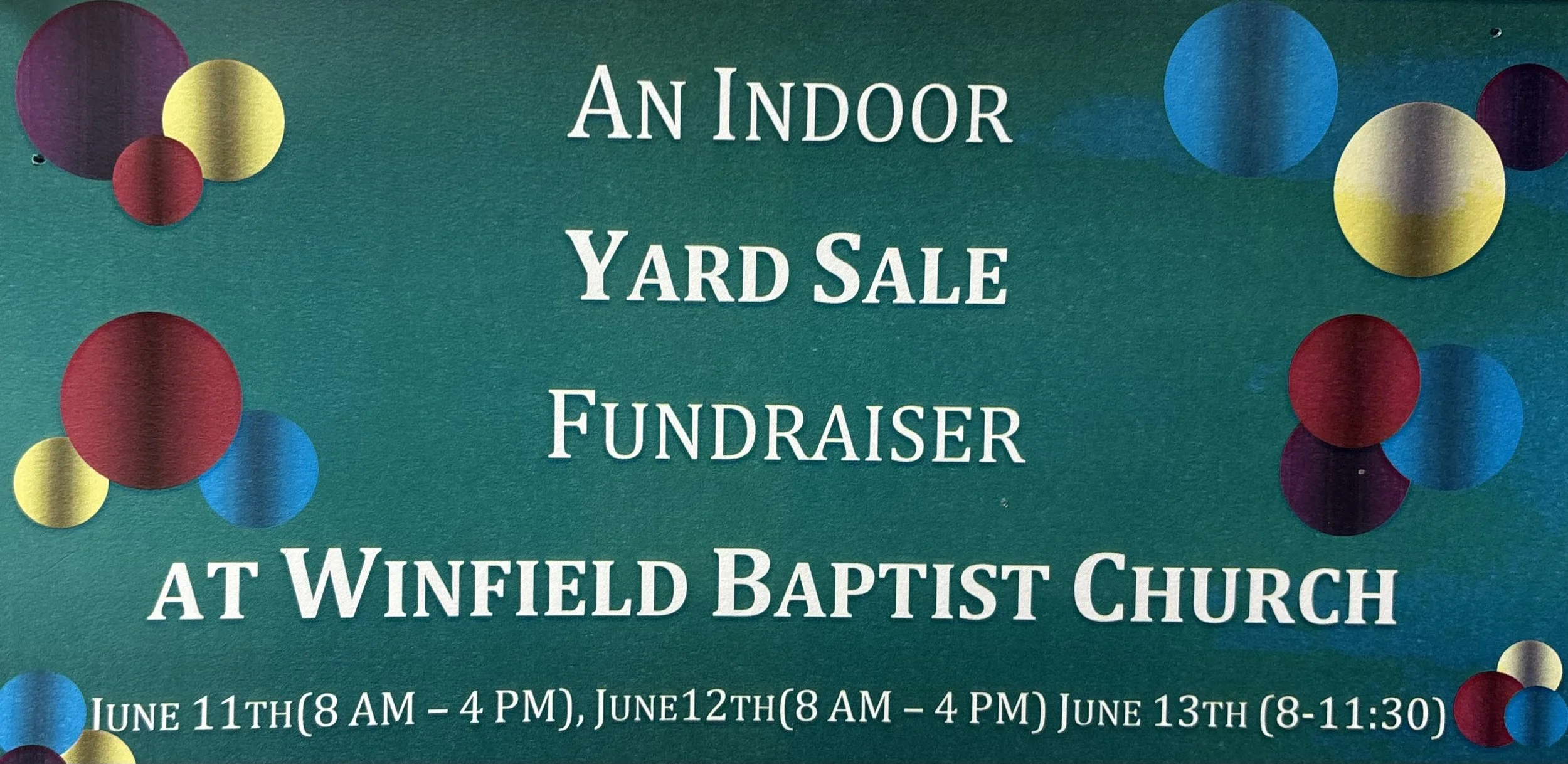Indoor Yard Sale!