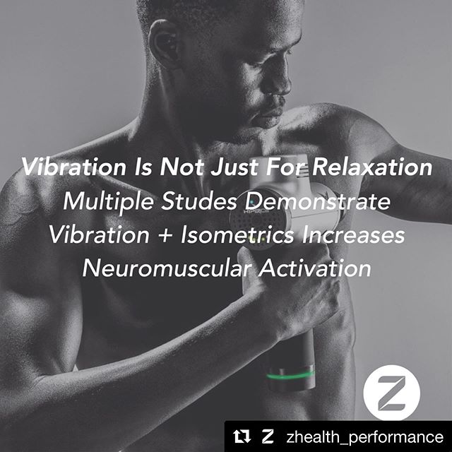 #Repost @zhealth_performance with @get_repost
・・・
One huge area of interest for us is the interaction of sensory stimuli with motor activity. While vibration is usually considered a generally relaxing sensation, multiple studies on both whole body vi