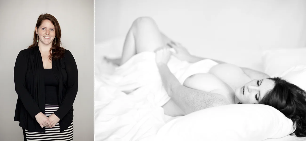 before and after curvy boudoir photoshoot makeover